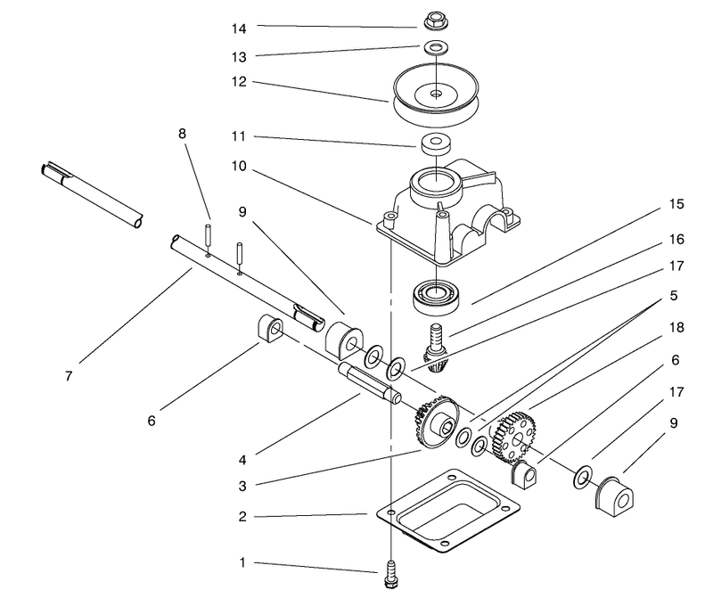 Gearcase Assembly No 71 9600