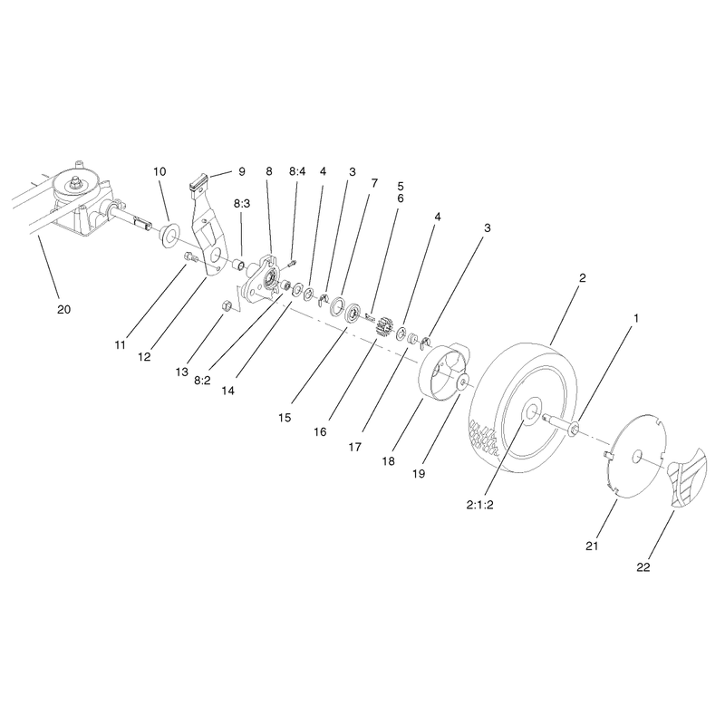 Gear Case and Wheel Assembly