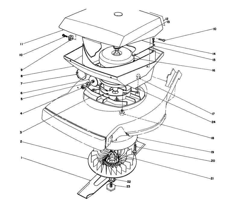 Motor and Shroud Assembly
