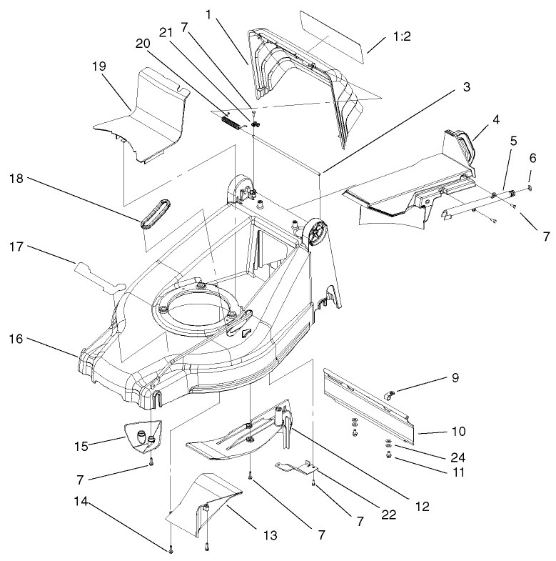 Deck Kickers And Recycler Plug Assembly