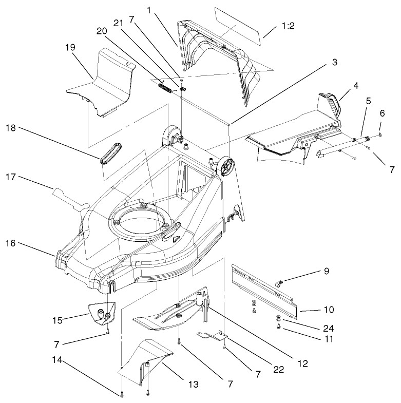 Deck Kickers And Recycler Plug Assembly