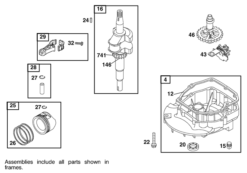 Engine Briggs and Stratton Model 123607 0153 E1