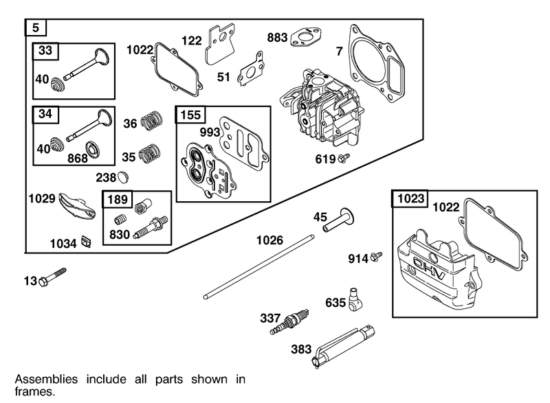 Engine Briggs and Stratton Model 123607 0153 E1