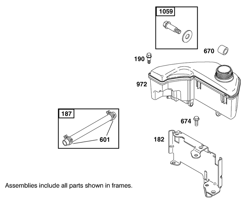 Engine Briggs and Stratton Model 123607 0153 E1