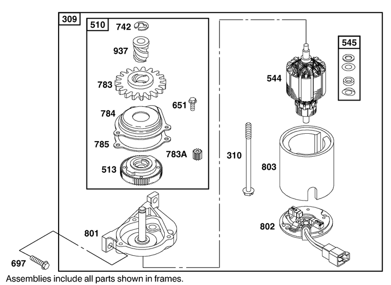 Engine Briggs and Stratton Model 123607 0153 E1