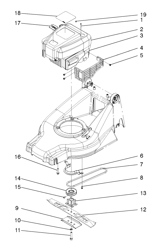 Engine And Blade Assembly
