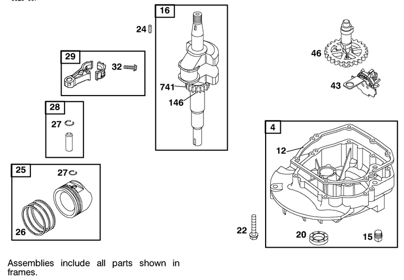 Sump And Crankshaft Assembly