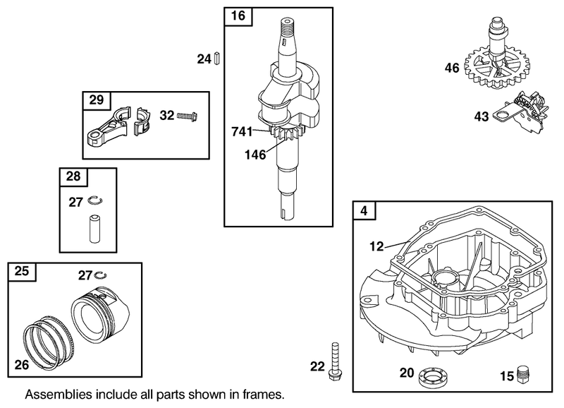 Crankcase And Crankshaft Assembly