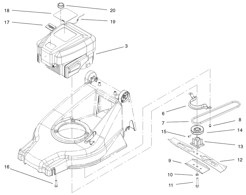 Engine And Blade Assembly