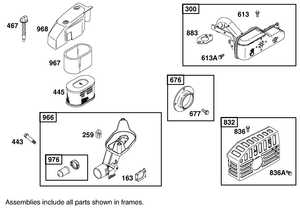 Air Cleaner and Exhaust Assembly