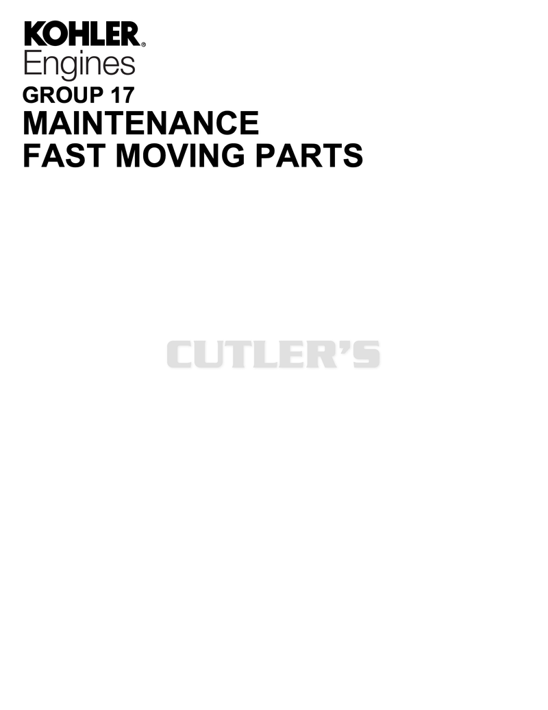 Maintenance-Fast Moving Parts