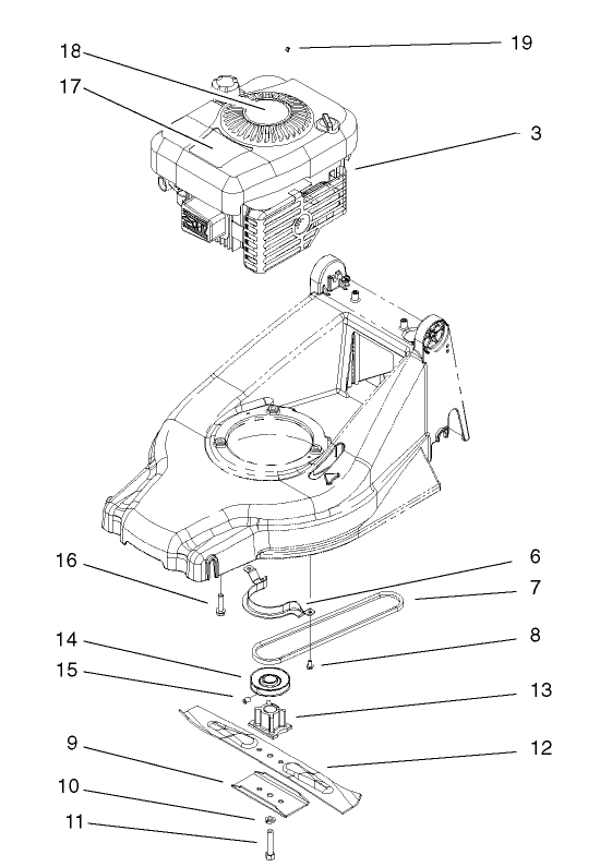 Engine and Blade Assembly