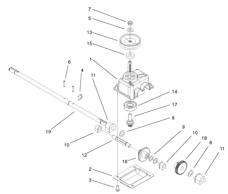 Gear Case Assembly No 104 7593