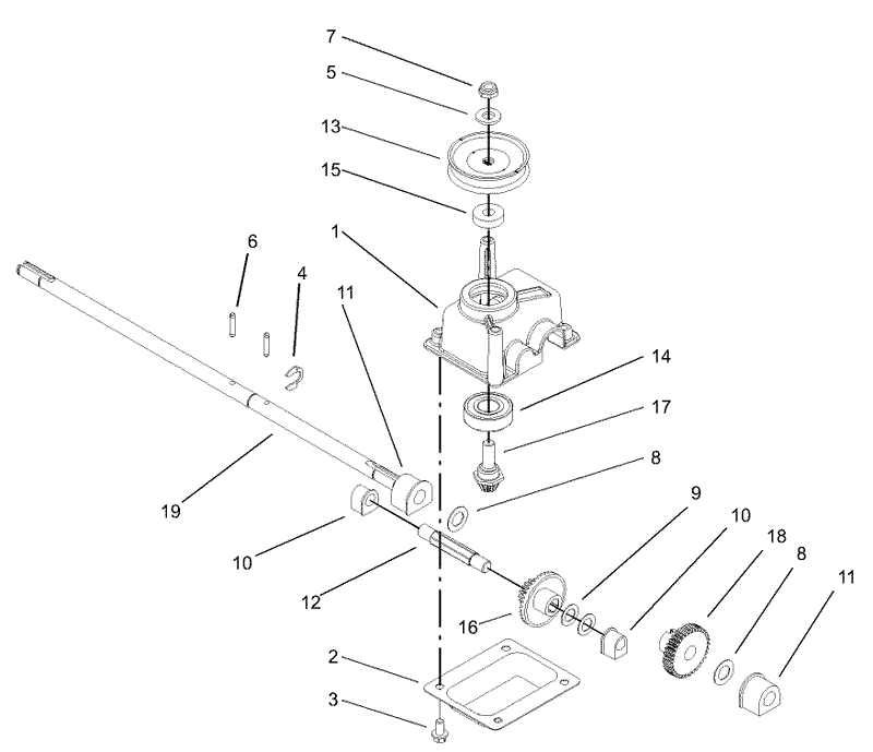 Gear Case Assembly No 104 7593