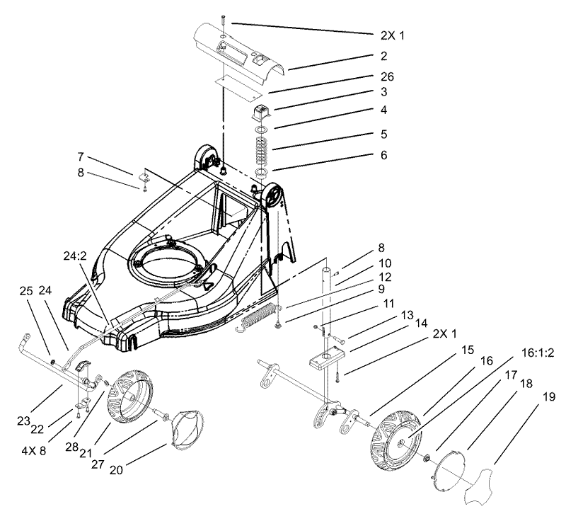 Height Of Cut and Wheel Assembly