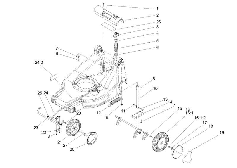 Height Of Cut and Wheel Assembly
