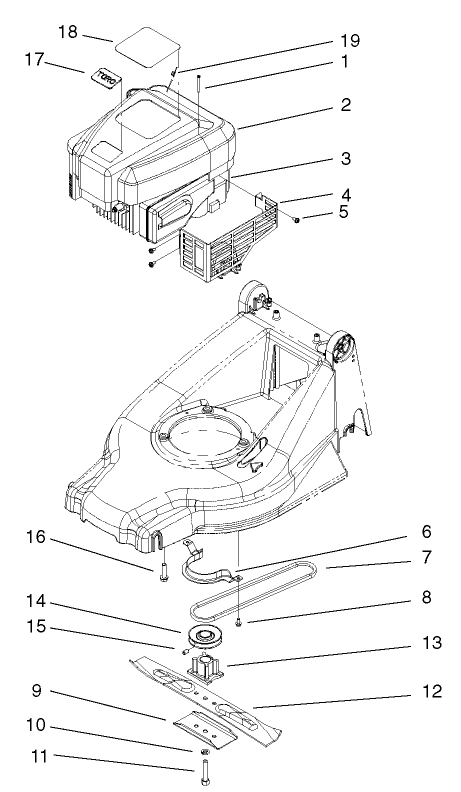 Engine and Blade Assembly