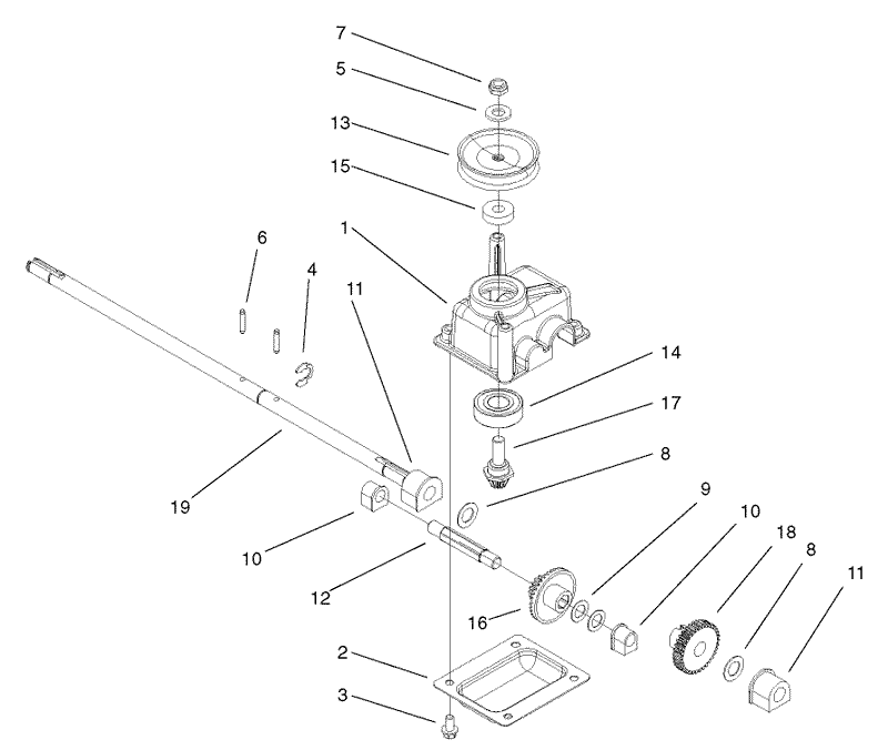 Gear Case Assembly No 104 7593
