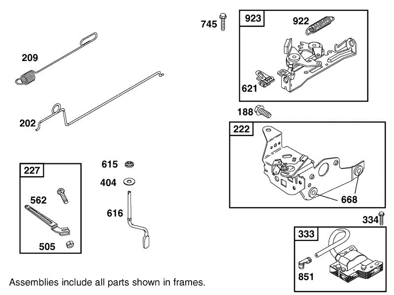 Governor Assembly Briggs and Stratton Model 12F802 1770 B1