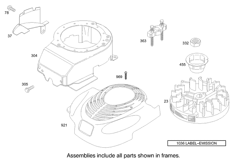 Blower Housing Assembly Briggs and Stratton Model 12H802 1720 B1