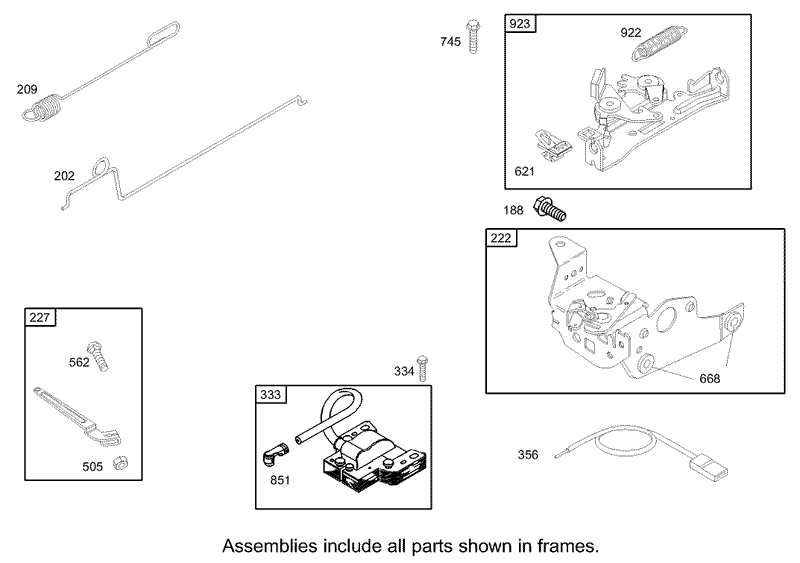 Governor Assembly Briggs and Stratton Model 12H802 1720 B1