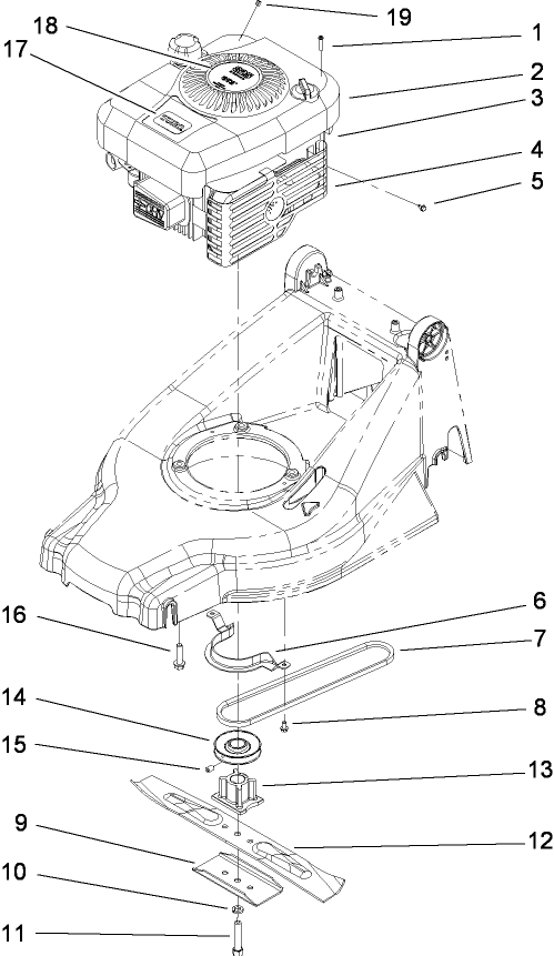 Engine and Blade Assembly