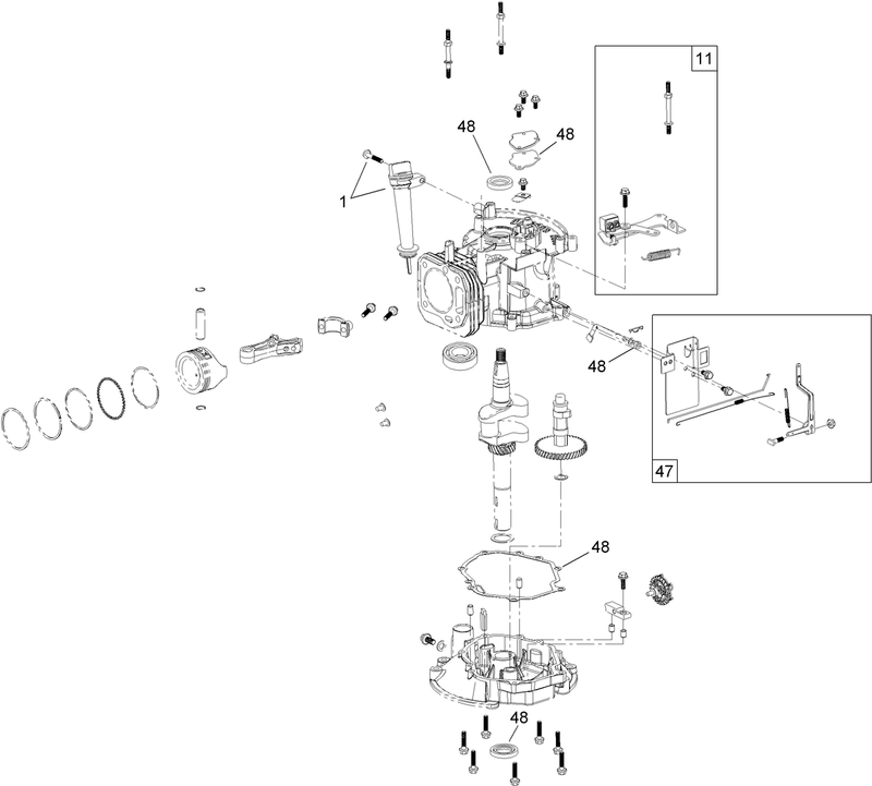 Dipstick Brake and Governor Arm Assembly