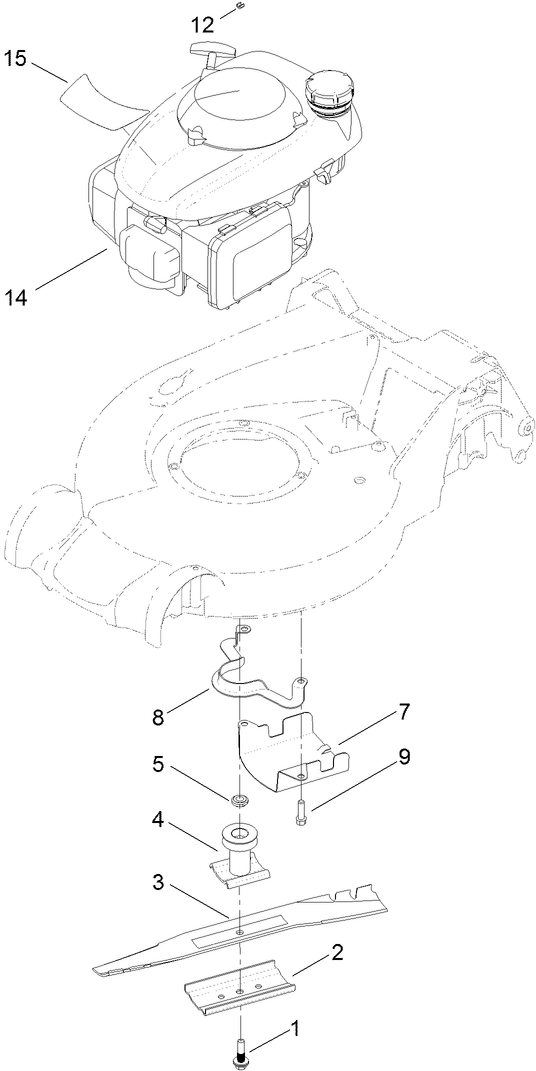 Engine and Blade Assembly