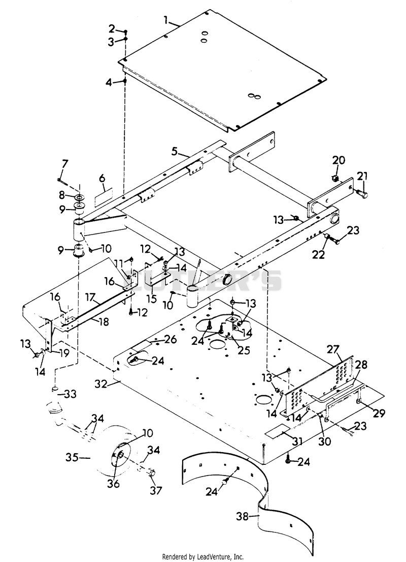 MOWER FRAME