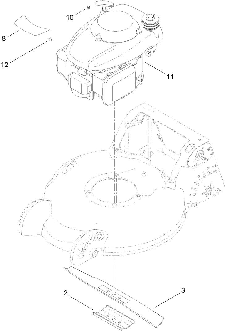 Engine and Blade Assembly