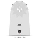 Oregon 208PXBK095 20" AdvanceCut Guide Bar, .325"