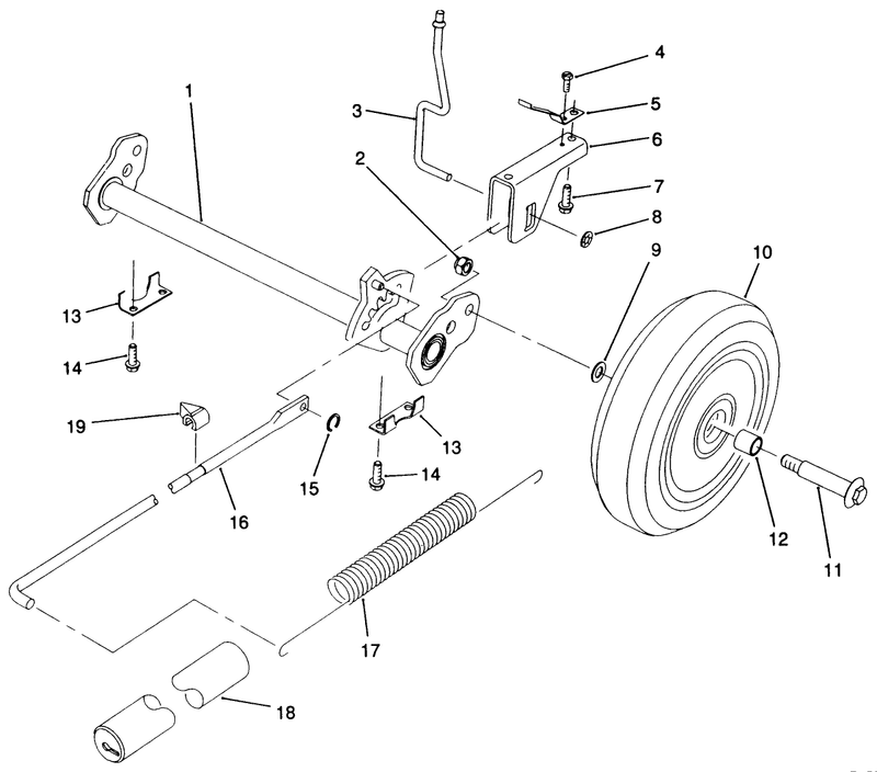 Hp Rear Axle Assembly model No 20900 Only