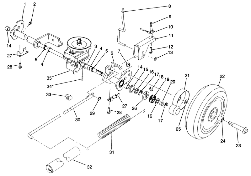 Sp Rear Axle Assembly model No 20905 Only