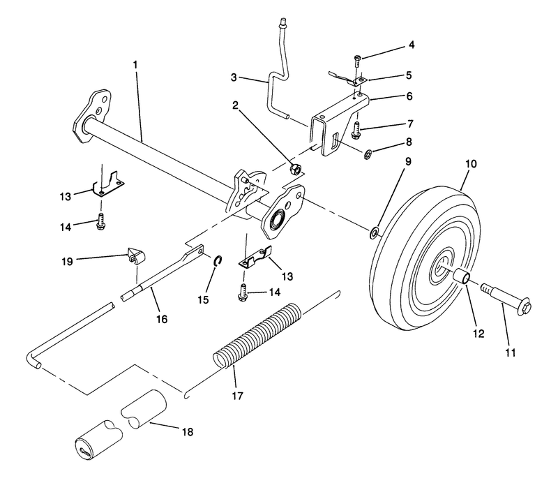Hp Rear Axle Assembly model No 20900 Only