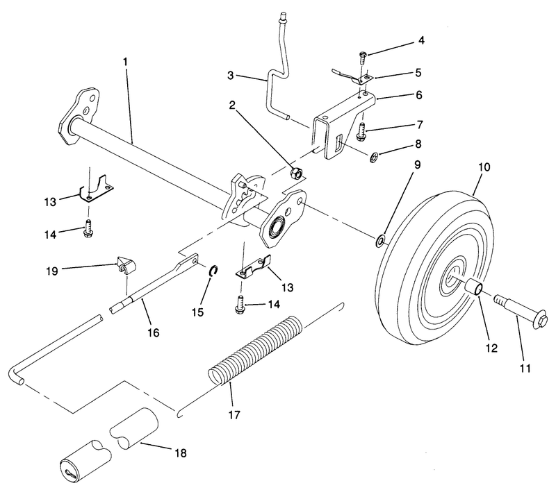 Hp Rear Axle Assembly model No 20901b Only