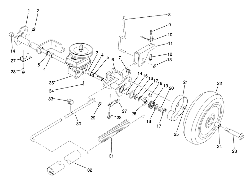 Sp Rear Axle Assembly model No 20906b Only