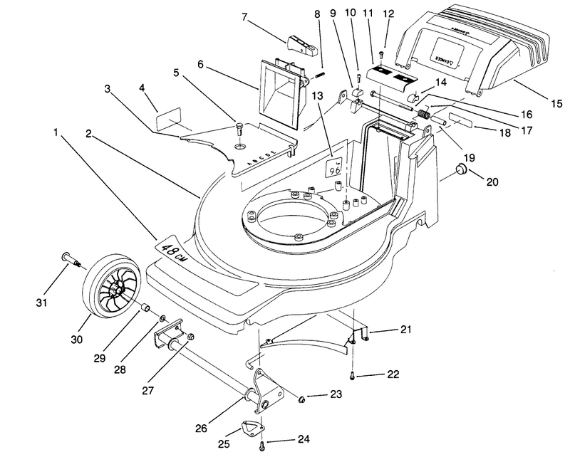 Housing Assembly model No 20901b