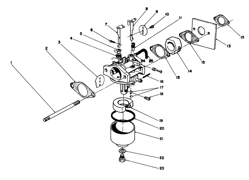 Carburetor Assembly engine No 47pk9