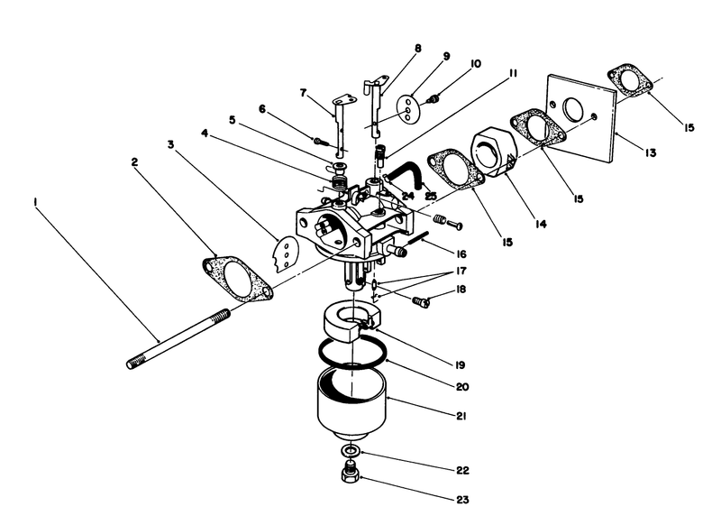 Carburetor Assembly model No 47pm1 6