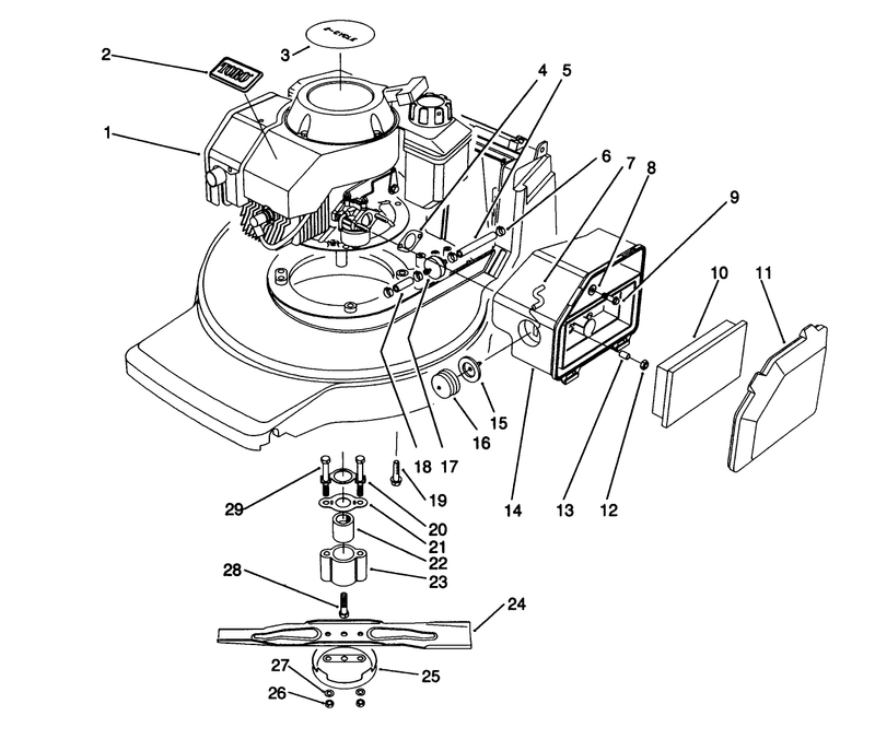 Engine Assembly model No 20911b