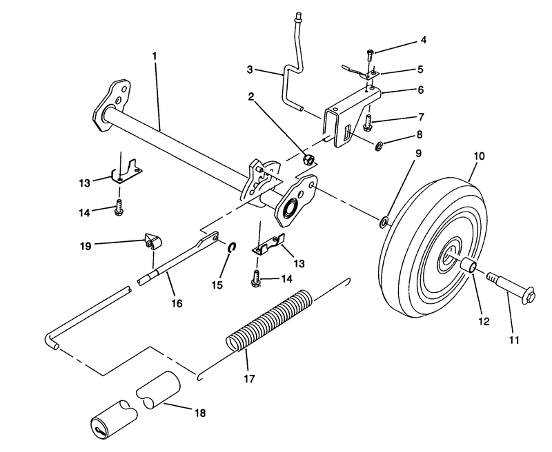 Hp Rear Axle Assembly model No 20911b
