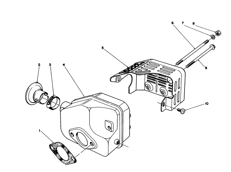Muffler Assembly model No 47pm1 6