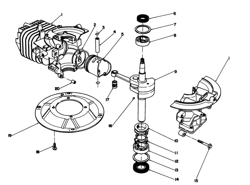 Crank Shaft Assembly model No 47pn2 6