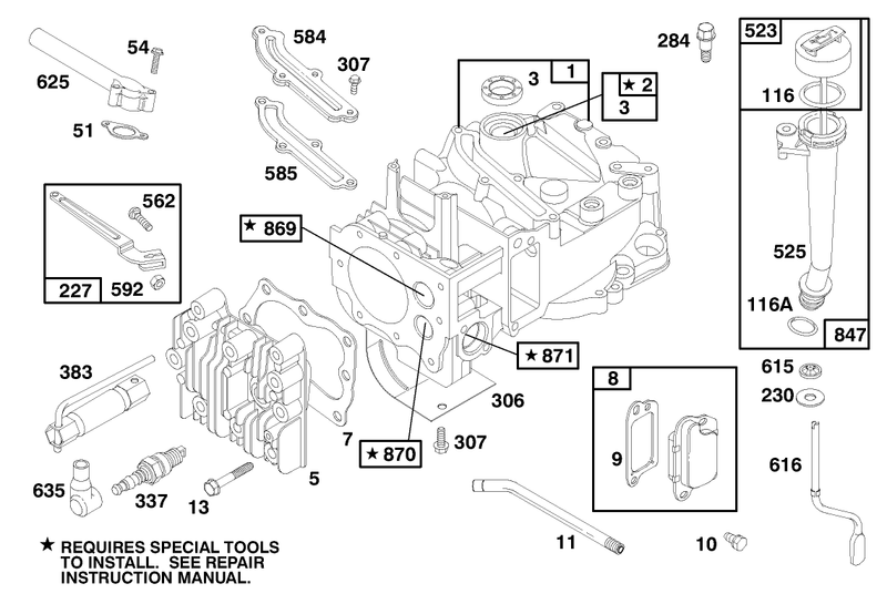 Engine Briggs and Stratton Model 12f802 1767 E1