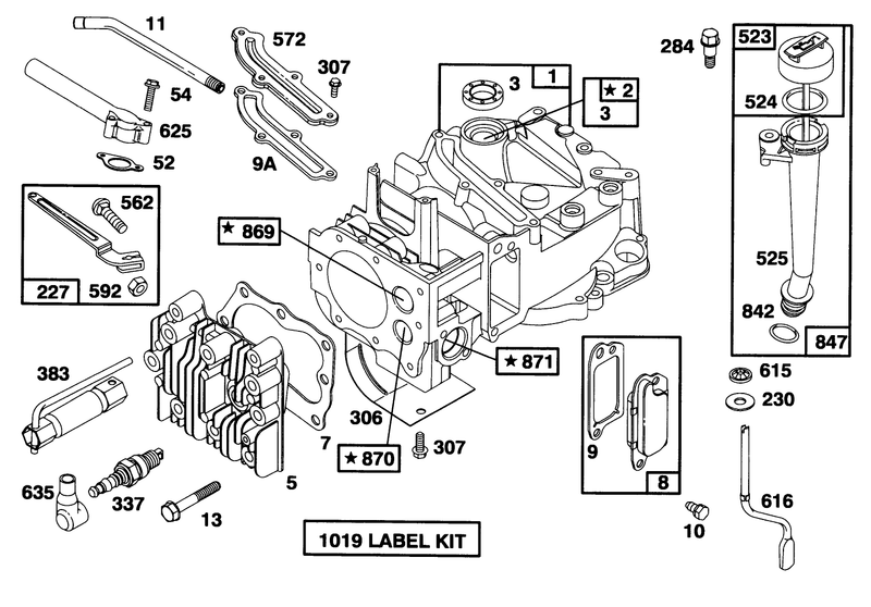 Engine Briggs and Stratton Model 12f802 0667 01