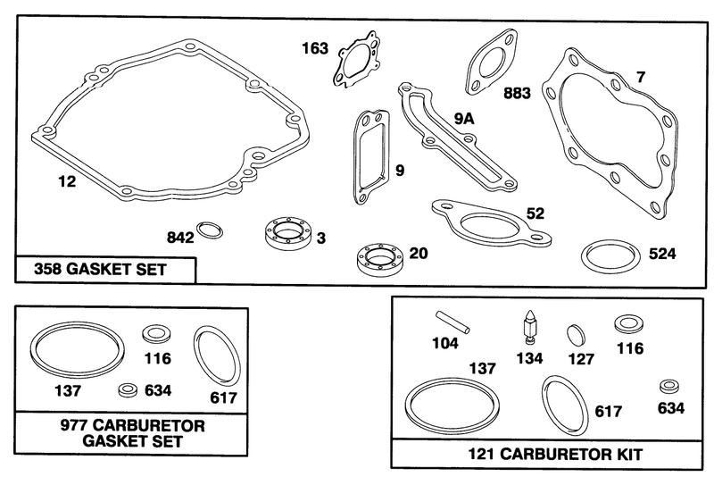 Engine Briggs and Stratton Model 12f802 0667 01
