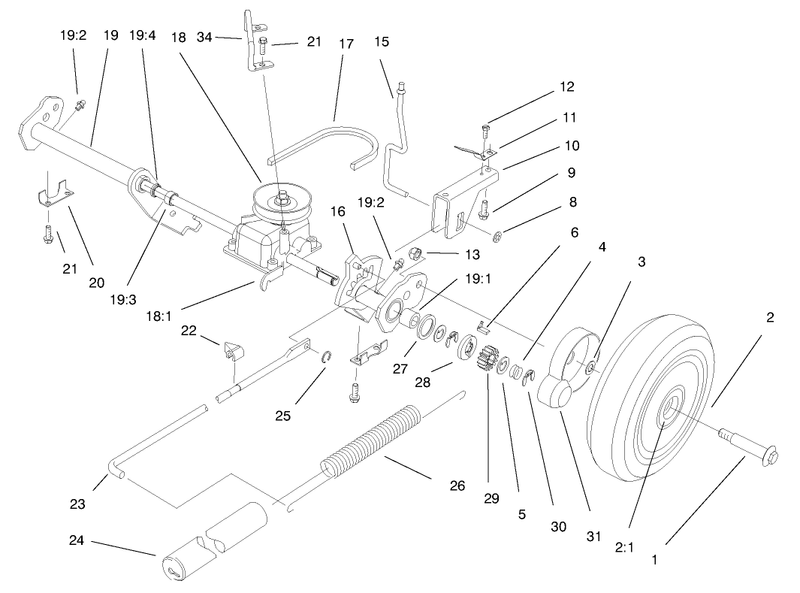 Deck Suspension Assembly