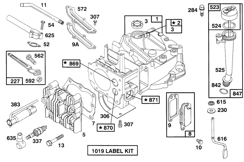 Engine Briggs and Stratton Model 12f802 0667 01