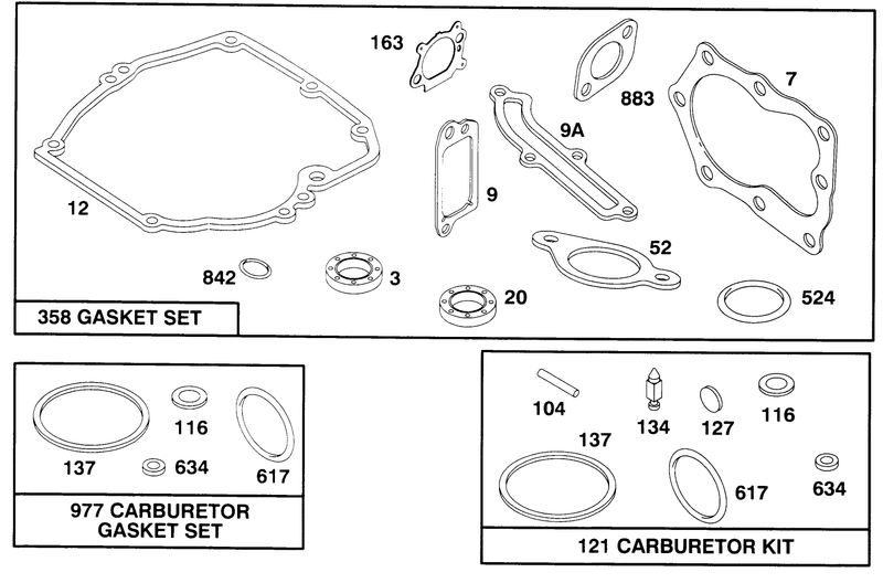 Engine Briggs and Stratton Model 12f802 0667 01