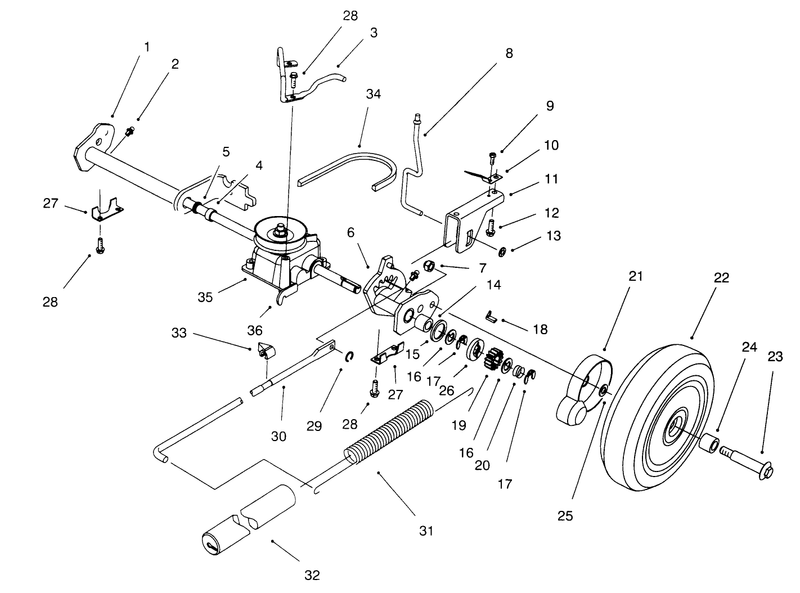 Sp Rear Axle Assembly
